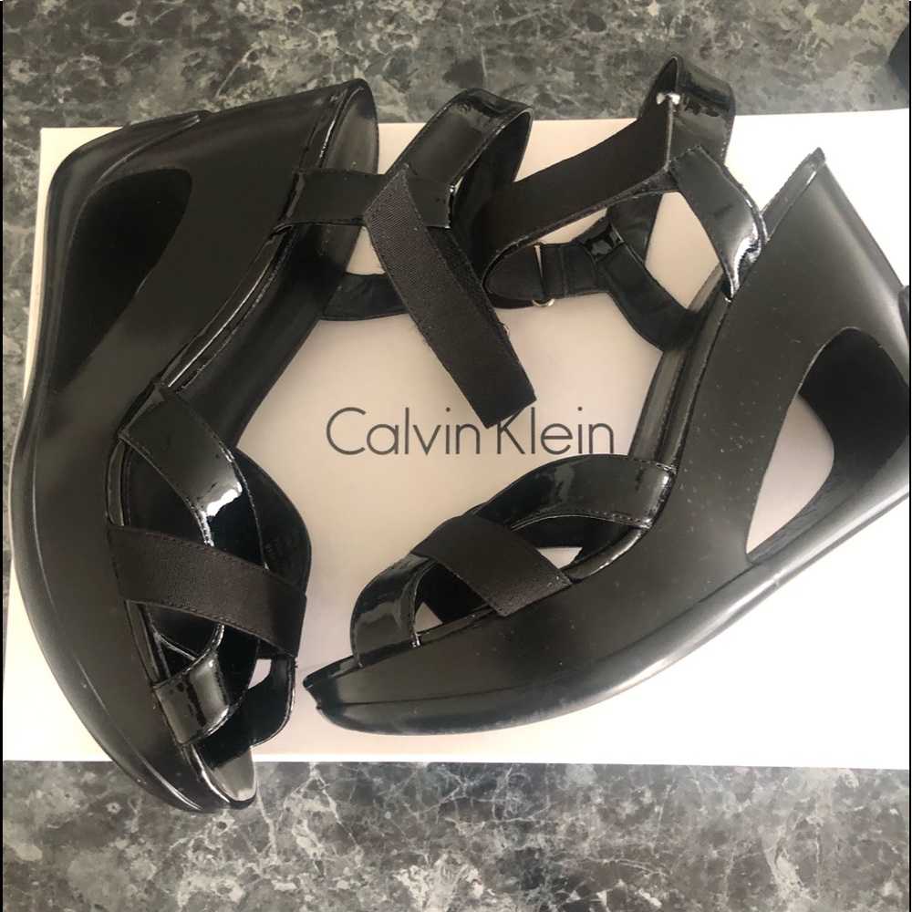Calvin Klein platform Wedge Sandal